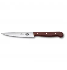 Нож для нарезки 12 см волнистое лезвие ручка розовое дерево Victorinox Rosewood