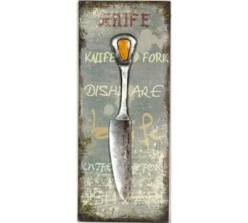 Картина "Knife" 60*25*4,5 см