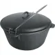 Казан котел  6 л чугун с крышкой черный ИНДУКЦИЯ P.L. Proff Cuisine
