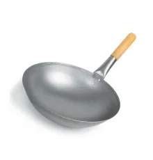 Сковорода Вок (WOK) 35 см с дерев. ручкой углеродистая сталь ИНДУКЦИЯ P.L. Proff Cuisine