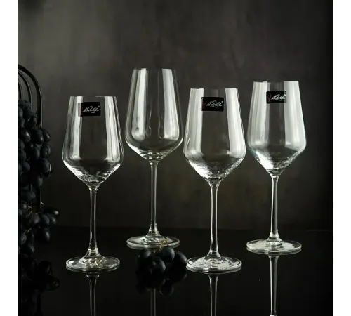 Бокал для вина 350 мл хр. стекло Hotel "Edelita" d 5,5 см h22 см P.L. - BarWare [6]
