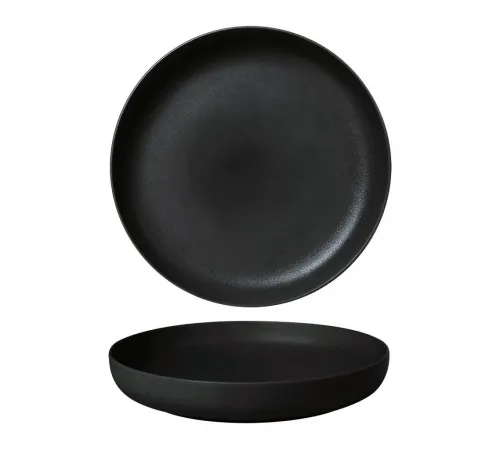 Тарелка с бортом d 23 см h3,5 см 600 мл Black Sand Fine Plus Noble [4]