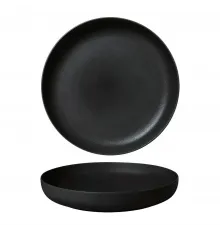 Тарелка с бортом d 25 см h4 см 800 мл Black Sand Fine Plus Noble [6]