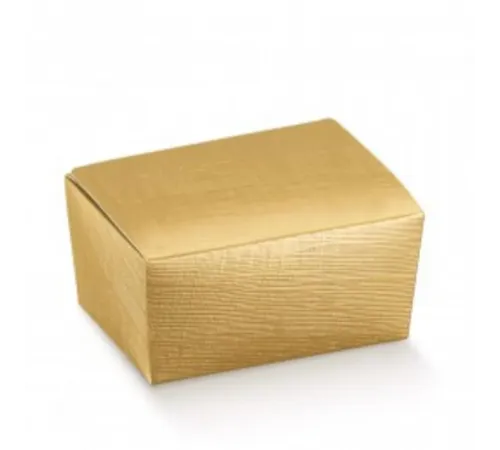 Коробка для кондитерских изделий, 125 г, золотая, 10,3*6,7*4,5 см, картон, 100 шт/уп, Ga