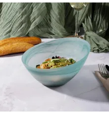 Салатник 700 мл d 18 см h10 см Green Sky косой матовое стекло P.L. Proff Cuisine [6]