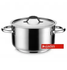 Кастрюля 15,2 л, 32*19 см с крышкой нерж. 18/10 ИНДУКЦИЯ Pujadas Испания