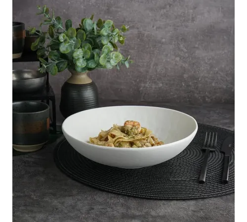 Салатник 1000 мл d 22,7 см h6,6 см White Matt Panasia P.L. Proff Cuisine [4]