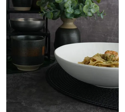 Салатник 1000 мл d 22,7 см h6,6 см White Matt Panasia P.L. Proff Cuisine [4]
