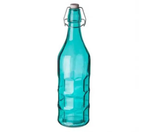 Бутылка 1 л с крышкой голубая d 9 см h31,4 см P.L. Proff Cuisine