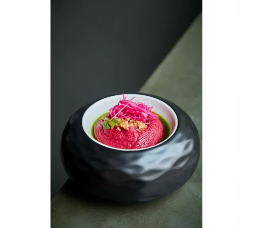 Блюдо для подачи 17,5 см 200 мл бело-черное "Shine" P.L. Proff Cuisine [1]