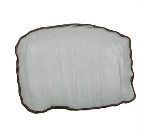 Блюдо прямоугольное 26*20 cм h3 cм 450 мл Crush White Matt New Taiga P.L. [1]