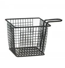 Корзинка для подачи 13*13*10 см черная, нерж., P.L. Proff Cuisine