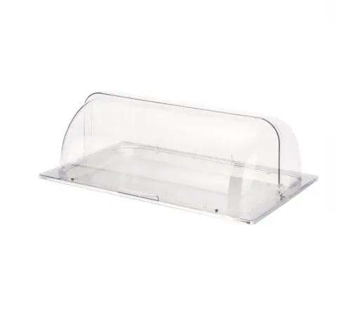 Поднос для выкладки 53*32,5*19 см нерж. с пласт. Roll-top крышкой SUNNEX