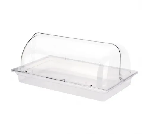 Поднос для выкладки 53*32,5*23,5 см пласт. с пласт. Roll-top крышкой SUNNEX