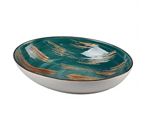 Салатник 700 мл 25*16 см h6,3 см Texture Dark Green P.L. Proff Cuisine [1]