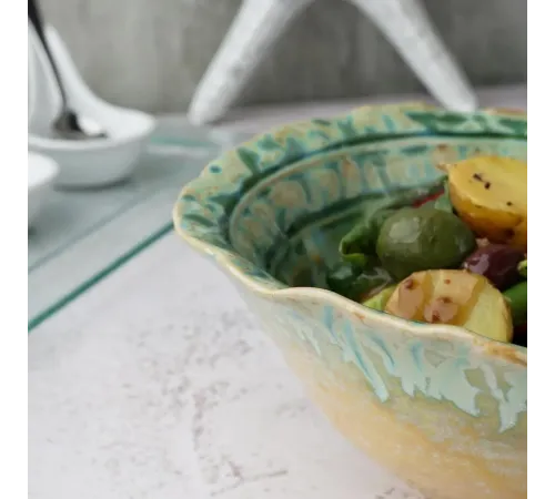 Салатник 500 мл 17,5*16 см h7,5 см Green Flower Frutti di Mare P.L. [1]