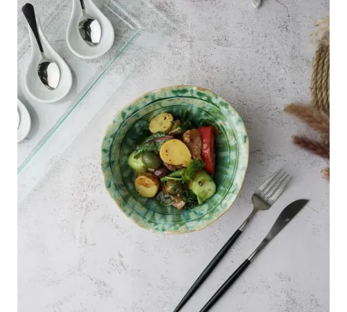 Салатник 500 мл 17,5*16 см h7,5 см Green Flower Frutti di Mare P.L. [1]