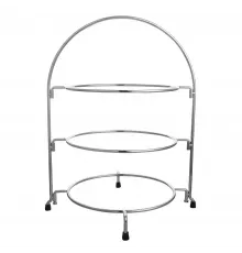Подставка фуршетная этажерка 3 яруса для подачи 31,8*24*41,8 см. нерж. SUNNEX