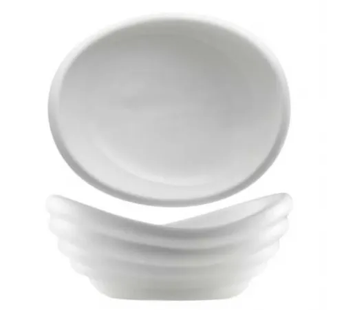 Салатник 1800 мл 32,5*27 см овальный Wave белый фарфор P.L. Proff Cuisine [1]
