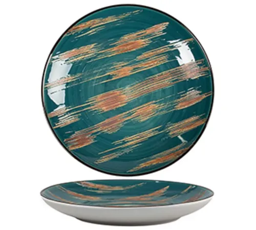 Тарелка глубокая 800 мл d 26,4 см h3,5 см Texture Dark Green P.L. Proff Cuisine [4]