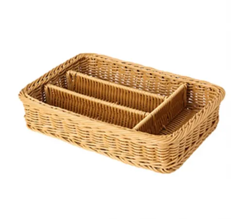 Контейнер для столовых приборов 4 отд., ротанг, P.L. Proff Cuisine