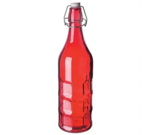 Бутылка 1 л с крышкой красная d 9 см h31,4 см P.L. Proff Cuisine