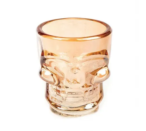 Стопка 50 мл "Череп" янтарная Skull BarWare d 5 см h6 см P.L. Proff Cuisine