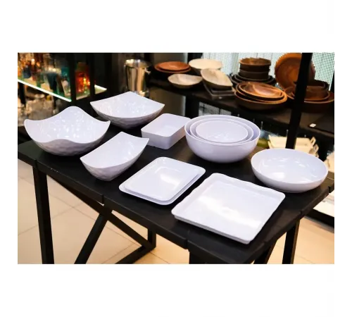 Блюдо 28,9*20,3*2,3 см прямоуг. с бортом White пластик меламин P.L. Proff Cuisine