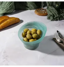 Салатник 350 мл d 12,5 см h10 см Green Sky конус матовое стекло P.L. Proff Cuisine [4]