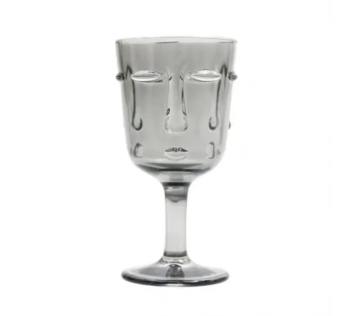 Бокал для вина 250 мл "Face" серый d 8,5 см h16,5 см P.L. - BarWare [6]