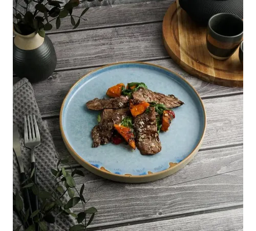 Тарелка с бортом d 26 см h2,2 см 600 мл Blue Panasia P.L. Proff Cuisine [1]