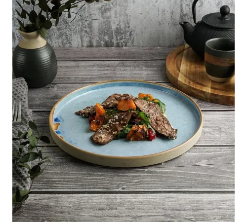 Тарелка с бортом d 26 см h2,2 см 600 мл Blue Panasia P.L. Proff Cuisine [1]