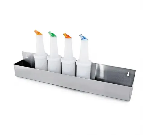 Подставка барная на 10 бутылок, 107*10,5*15,5 см, нержавейка, P.L. - BarWare