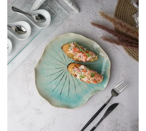 Блюдо для подачи 23,5*21,5 см h2,5 см Blue Frutti di Mare P.L. [1]