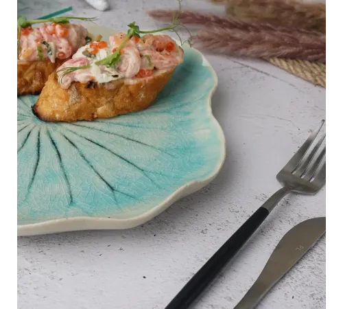 Блюдо для подачи 23,5*21,5 см h2,5 см Blue Frutti di Mare P.L. [1]