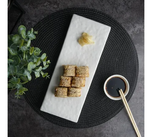 Блюдо прямоугольное 30,6*12*3 см White Matt Panasia P.L. Proff Cuisine [2]