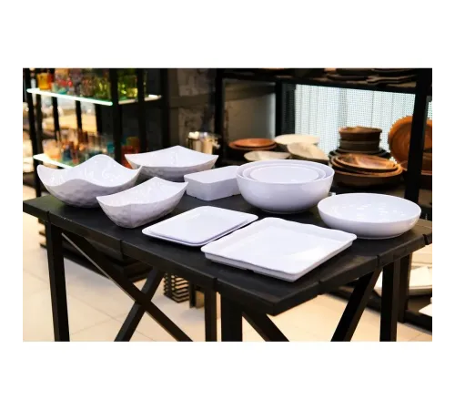 Блюдо 33,7*23,2*2,5 см прямоуг. с бортом White пластик меламин P.L. Proff Cuisine