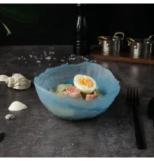 Салатник 500 мл d 15 см h7 см Blue Sunset матовое стекло P.L. Proff Cuisine [6]