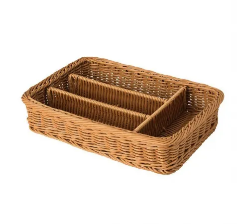 Контейнер для столовых приборов 4 отд., ротанг, P.L. Proff Cuisine