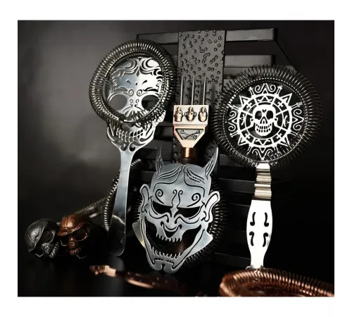 Стрейнер барный нерж. 19,3 см d 10,3 см Череп Luxury Skull P.L.- Barbossa