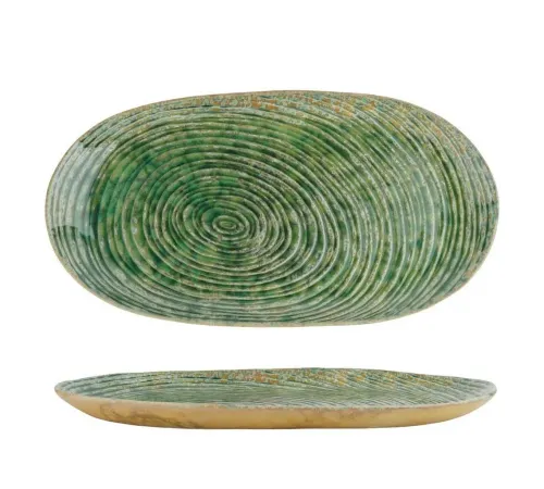 Блюдо овальное 33*17 см h2 см Green Frutti di Mare P.L. [1]