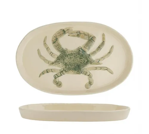 Блюдо овальное 29*18 см h2,5 см Crab Green Frutti di Mare P.L. [1]