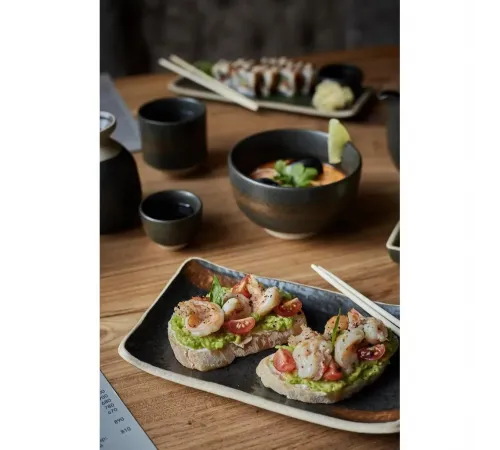 Блюдо прямоугольное 23,5*14,7*3 см Dark Matt Panasia P.L. Proff Cuisine