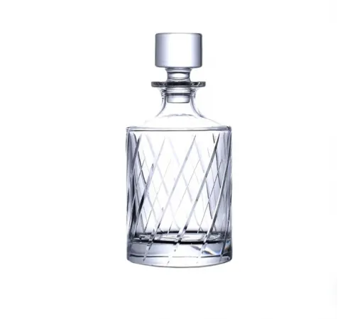Графин 0,9 л штоф с крышкой Prestige h22,7 см d 11 см стекло P.L. - BarWare [1]