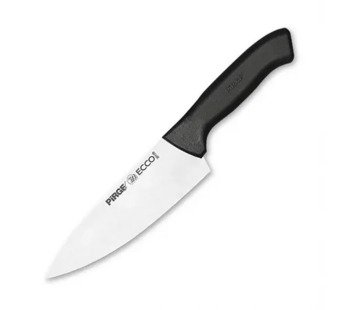 Нож поварской 16 см черная ручка Pirge