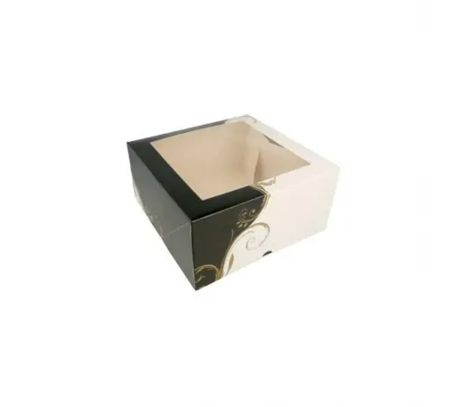 Коробка для торта с окном 24*24*12 см, белая, картон, Garcia de PouИспания