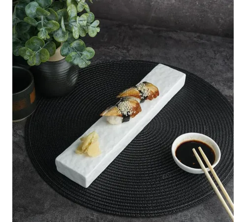 Блюдо прямоугольное 30,6*6*2,8 см White Matt Panasia P.L. Proff Cuisine [4]