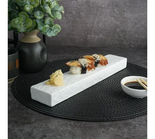 Блюдо прямоугольное 30,6*6*2,8 см White Matt Panasia P.L. Proff Cuisine [4]