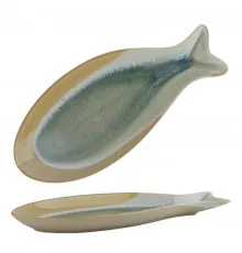 Блюдо овальное 41,5*18 см h3,5 см Рыба Blue Fish Frutti di Mare P.L. [1]