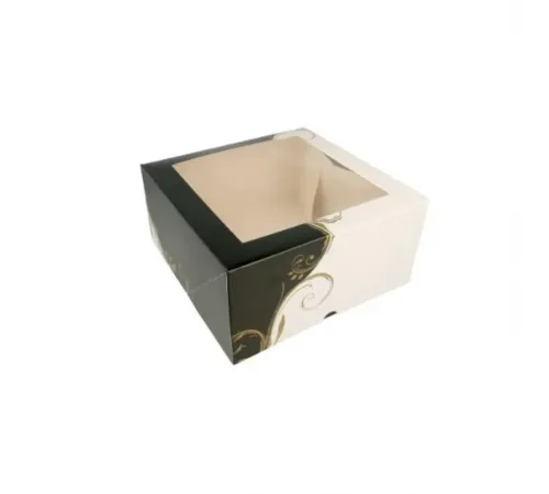 Коробка для торта с окном 24*24*12 см, белая, картон, Garcia de PouИспания